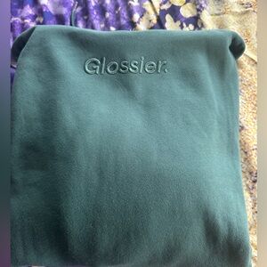 Glossier hoodie very rare sage color